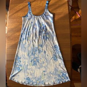 Jones New York Blue and White Floral Summer Dress